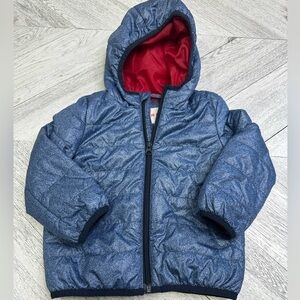 Joe Fresh Blue Quilted Light Puffer Jacket 2T